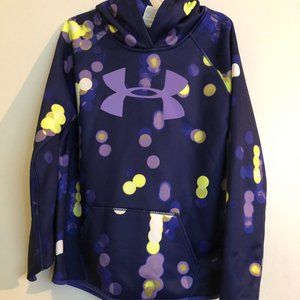 Purple Under Armour hoodie, Youth large